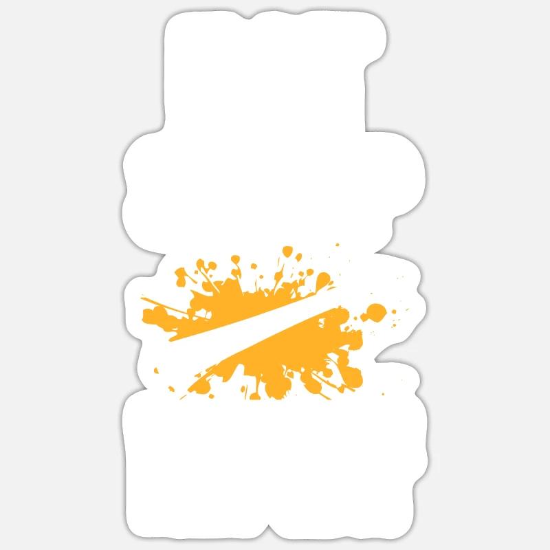 Didgeridoo Musik Didgeridoos Geschenk - Sticker Größe S (10 x 10 cm) - Mattweiß