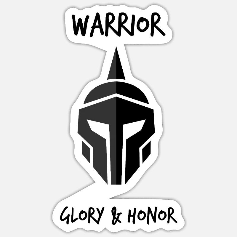 Warrior Sticker size S (10 x 10 cm)