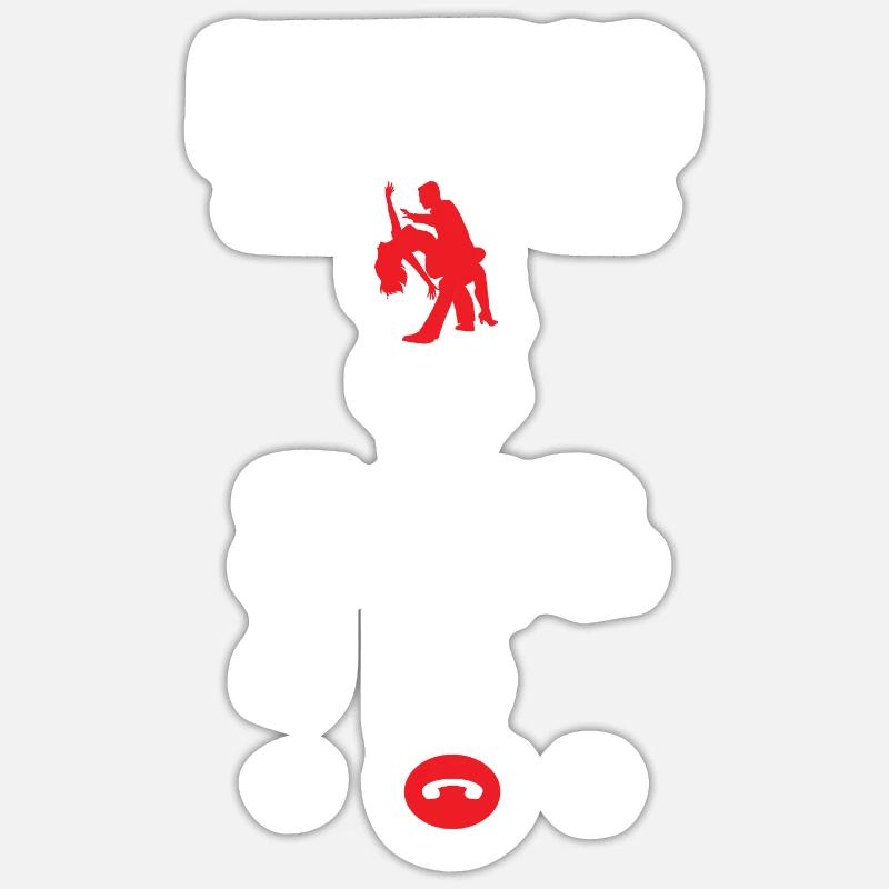 Danseuse de salsa Danseuse Sticker taille S (10 x 10 cm)