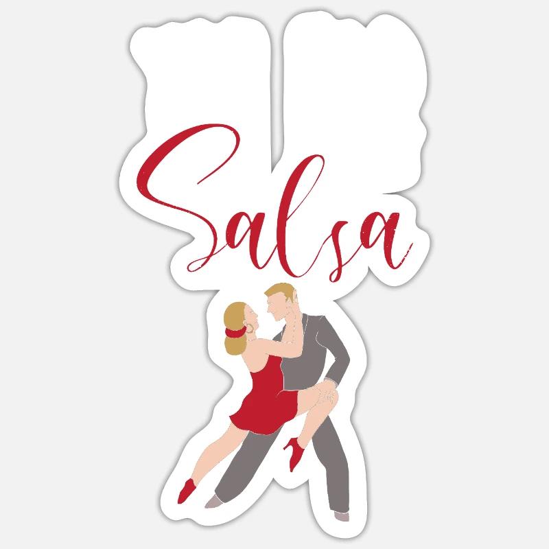 Salsa Dancer Dancer - Sticker size S (10 x 10 cm) - white matte