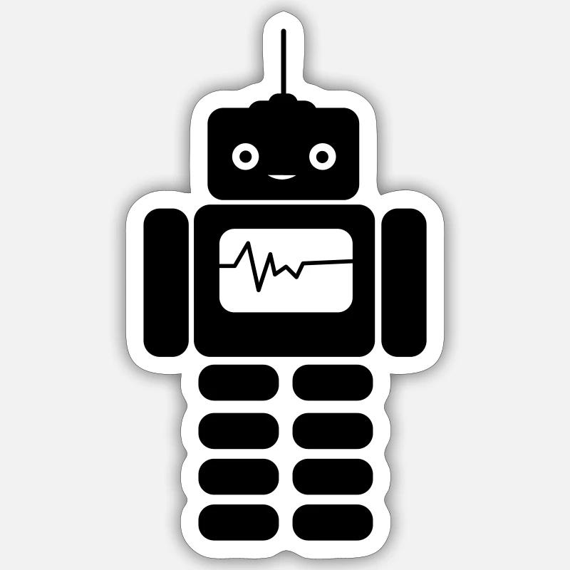 robot Sticker size S (10 x 10 cm)