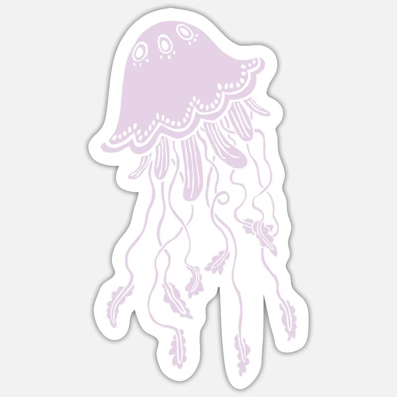 Méduse Sticker taille S (10 x 10 cm)