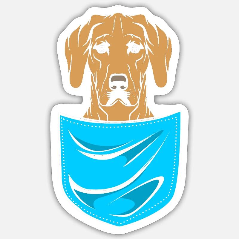 Rhodésian Ridgeback Sticker taille S (10 x 10 cm)