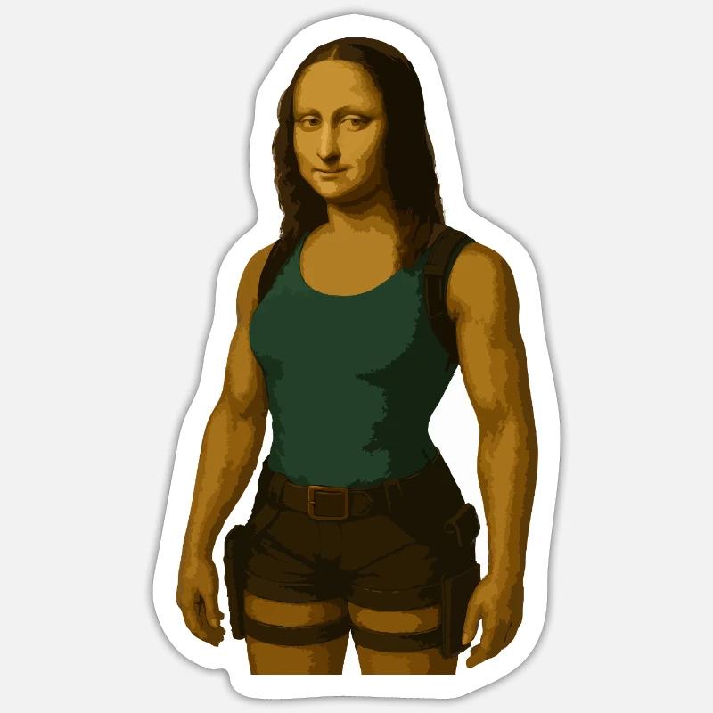 Mona Lara - Sticker taille S (10 x 10 cm) - blanc mat