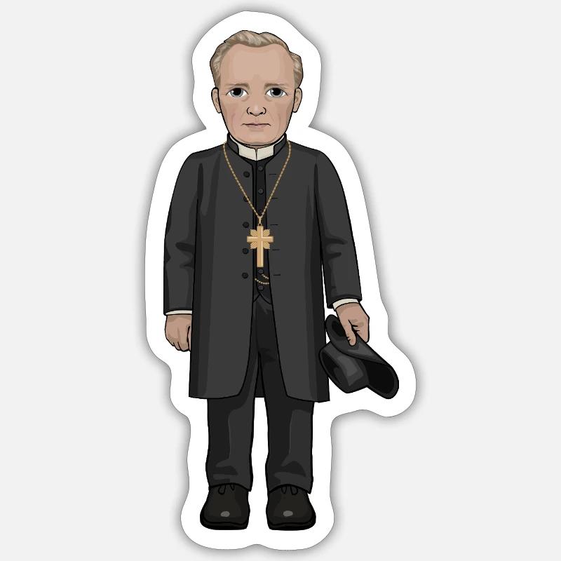 Nathan Söderblom - Sticker taille S (10 x 10 cm) - blanc mat