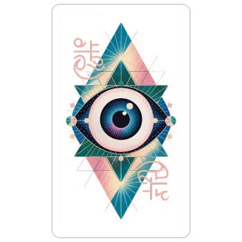 Magic Eye - Stunning Spiritual Quote - Sticker size S (10 x 10 cm) - white matte - Front