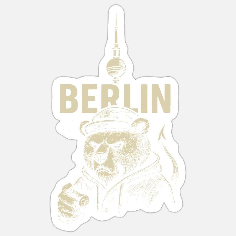 Rebelle de la capitale - Sticker taille S (10 x 10 cm) - blanc mat