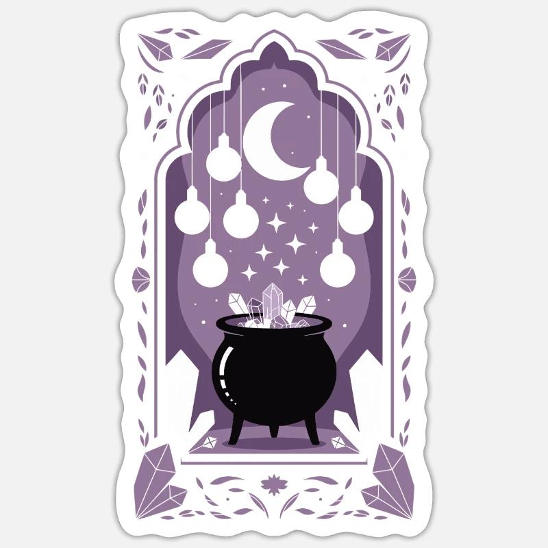 Cauldron: Magic Crystals Sticker size S (10 x 10 cm)