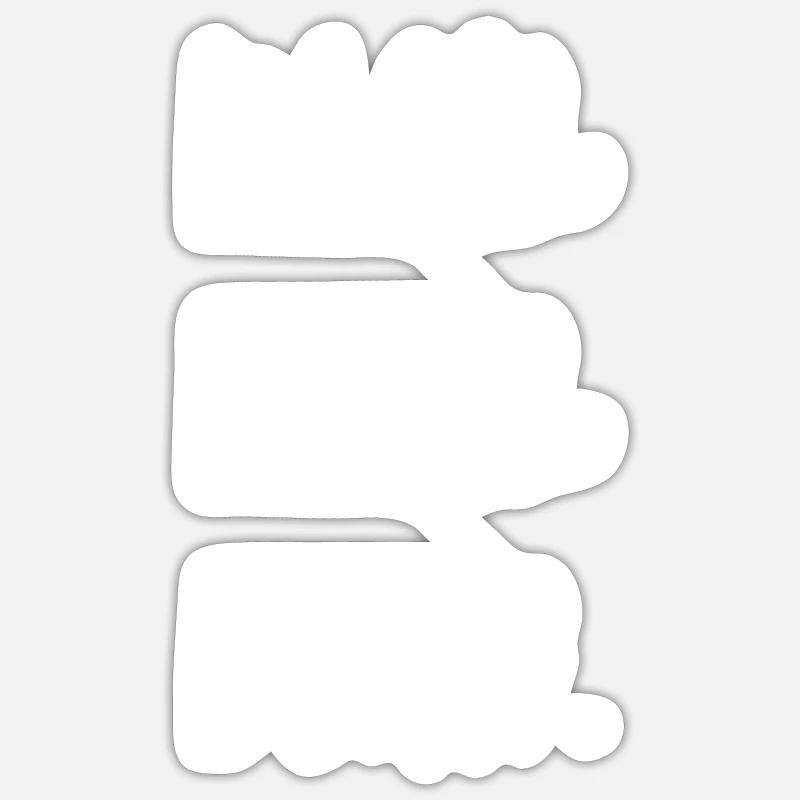 Bla, bla, bla. Bavarder... pas avec vous !! Sticker taille S (10 x 10 cm)