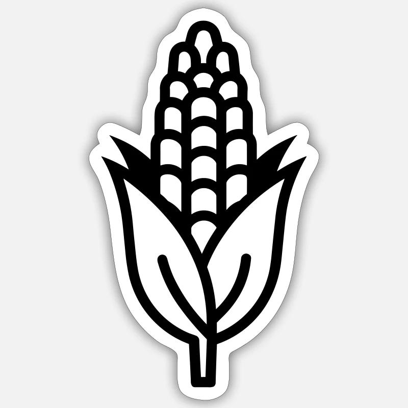 corn on the cob Sticker size S (10 x 10 cm)