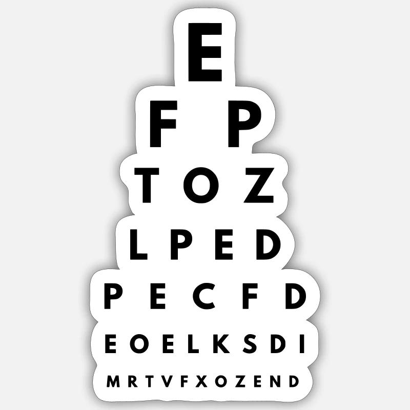 Vision Test 2 Sticker size S (10 x 10 cm)