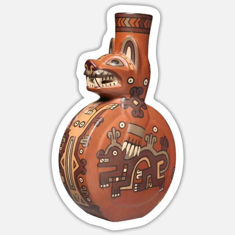 Bottle Cat - Sticker size S (10 x 10 cm) - white matte