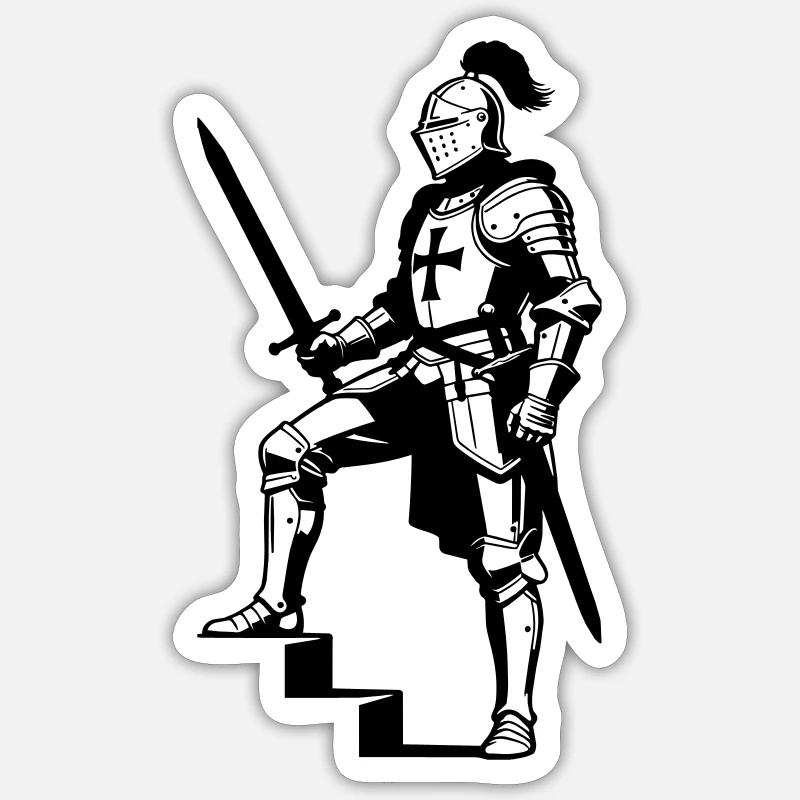 Ritter Sticker Größe S (10 x 10 cm)