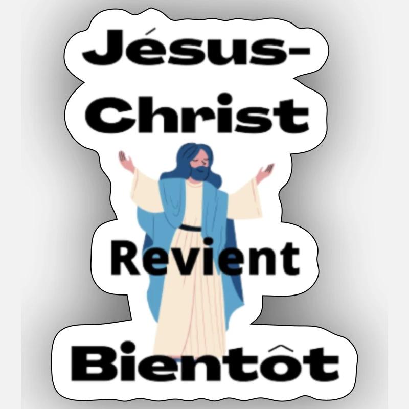 Jesus Christ returns soon Sticker size S (10 x 10 cm)