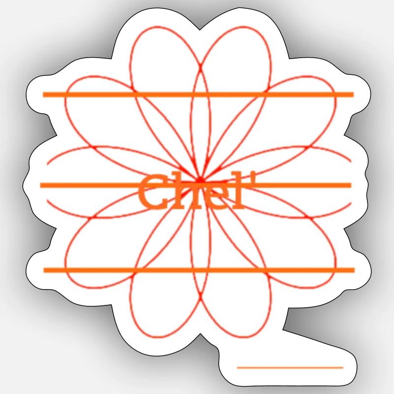 logo devant fin Sticker taille S (10 x 10 cm)