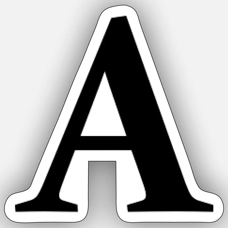 A - Sticker Größe S (10 x 10 cm) - Mattweiß