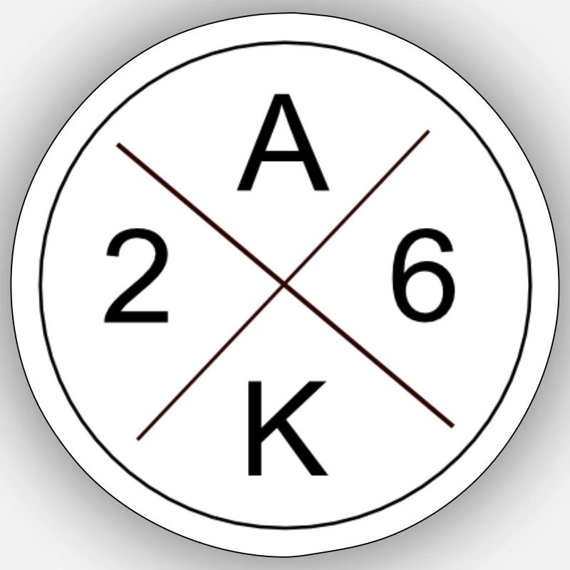 ABI Spruch - AK 26 - Sticker size S (10 x 10 cm) - white matte