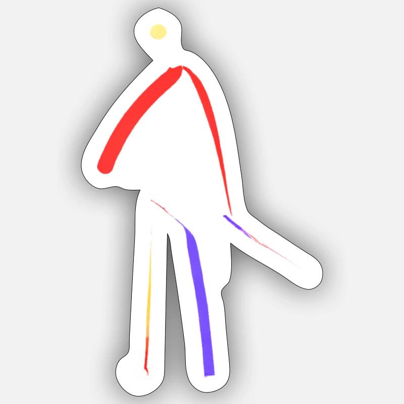 Modere Kunst Sticker Größe S (10 x 10 cm)