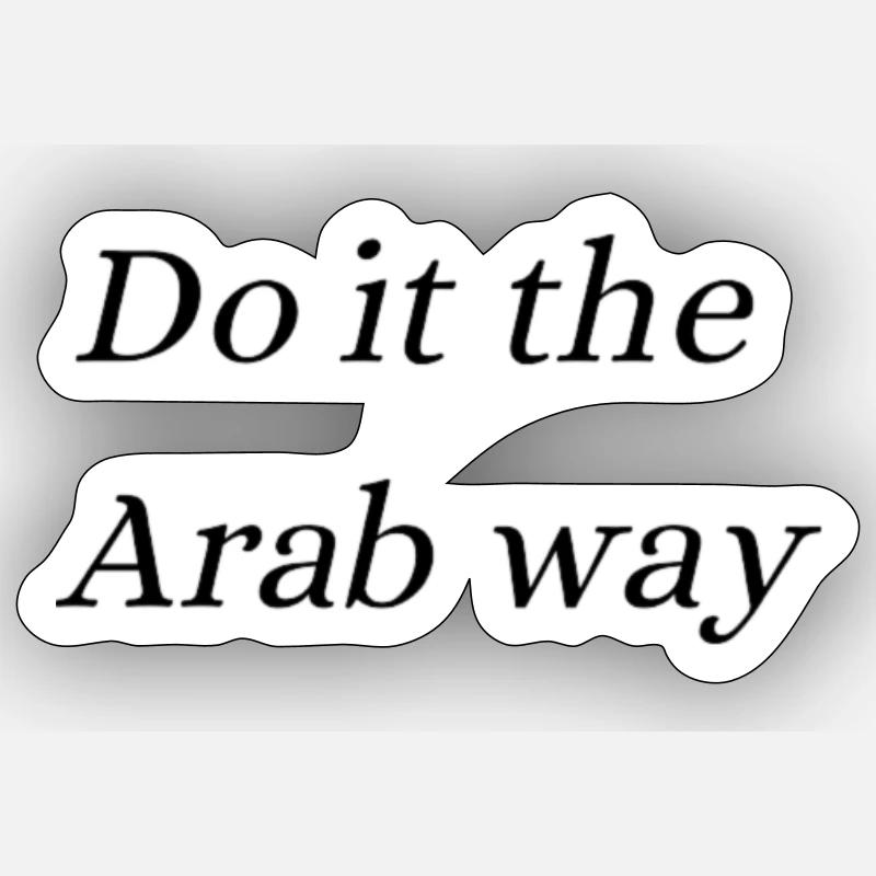 Arab Way Sticker Größe S (10 x 10 cm)