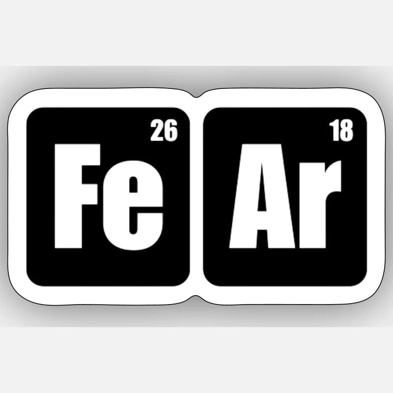 FeAr - Sticker Größe S (10 x 10 cm) - Mattweiß