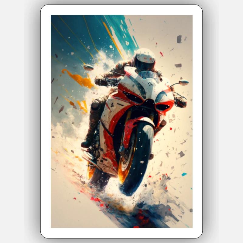 Motorcycle Sticker size S (10 x 10 cm)