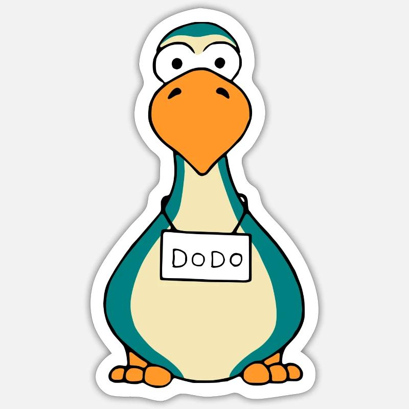 étrange dodo - dronte Sticker taille S (10 x 10 cm)