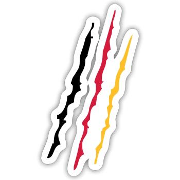 Germany - Sticker taille S (10 x 10 cm) - blanc mat - Devant