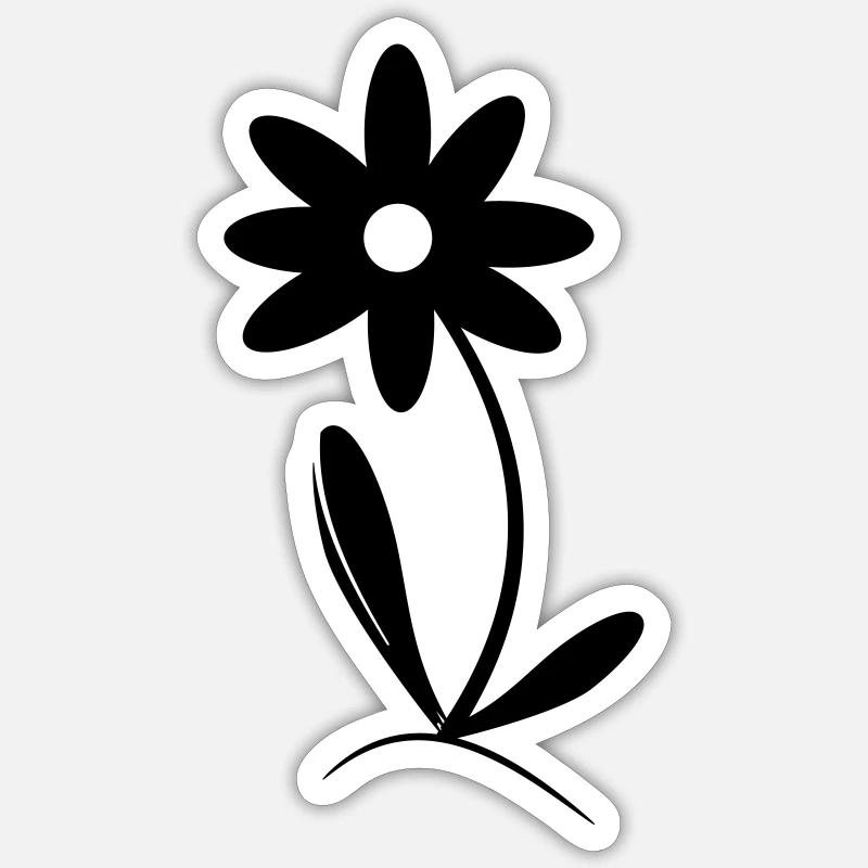 Blume Blümchen Sticker Größe S (10 x 10 cm)
