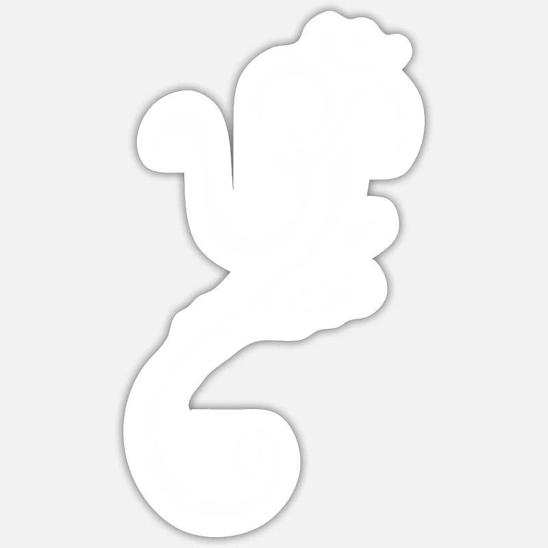 Cadeau Ganesha - Sticker taille S (10 x 10 cm) - blanc mat