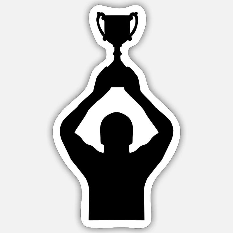 Coupe - Sticker taille S (10 x 10 cm) - blanc mat