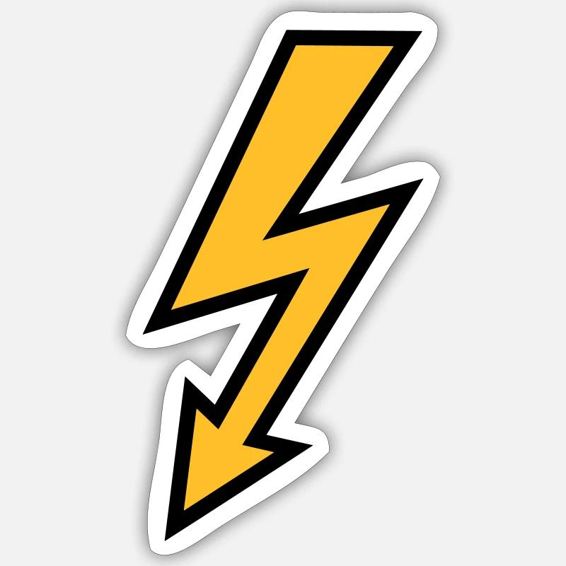 Flash - Sticker taille S (10 x 10 cm) - blanc mat