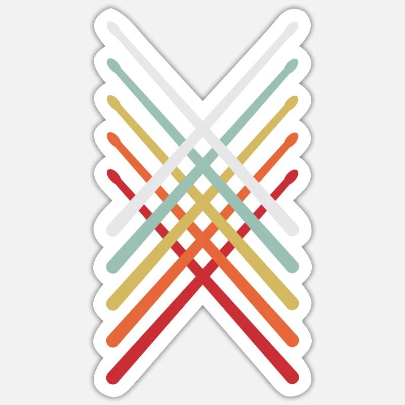 Drumsticks Sticker size S (10 x 10 cm)