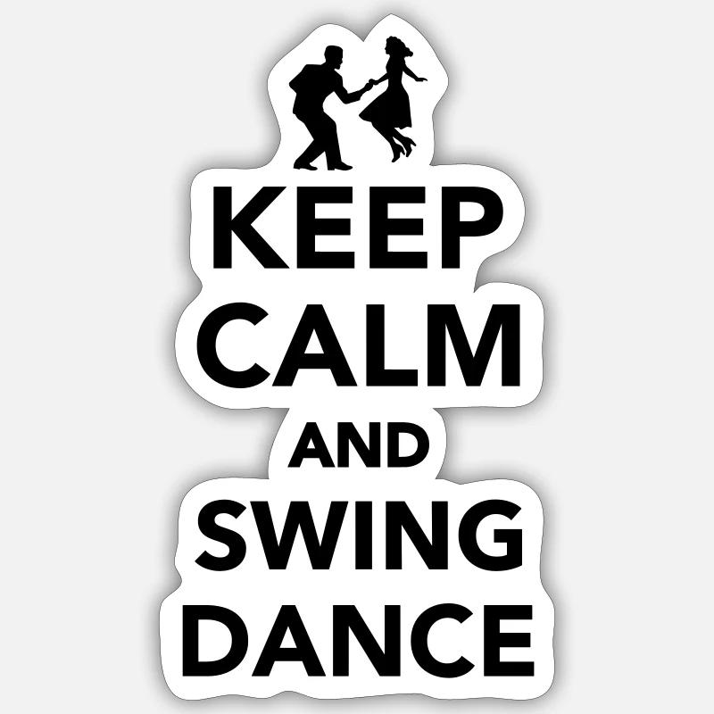 Swing dance Sticker Größe S (10 x 10 cm)