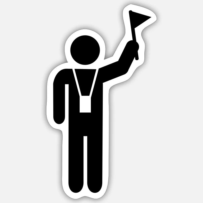 Reiseleiter - Sticker Größe S (10 x 10 cm) - Mattweiß