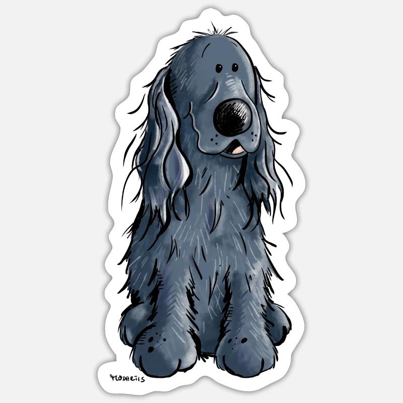 Sweet Cocker Spaniel - Sticker size S (10 x 10 cm) - white matte