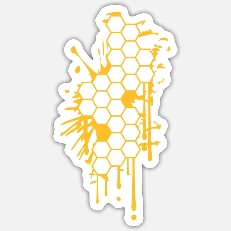 blobs graffiti drops honey Sticker size S (10 x 10 cm)