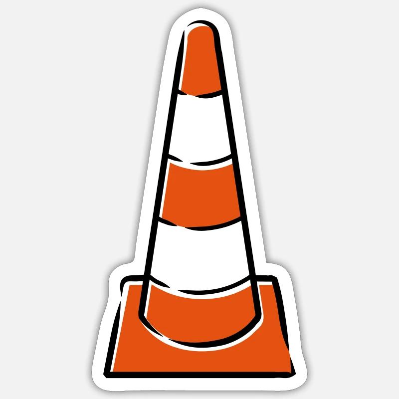 Construction hats - Sticker size S (10 x 10 cm) - white matte