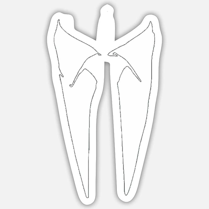 Tie - Sticker size S (10 x 10 cm) - white matte