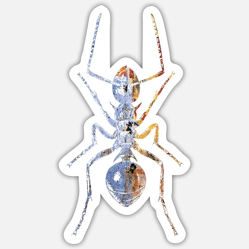 Ant - Sticker size S (10 x 10 cm) - white matte