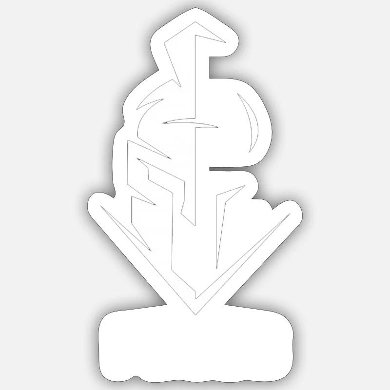 Focus - Sticker Größe S (10 x 10 cm) - Mattweiß