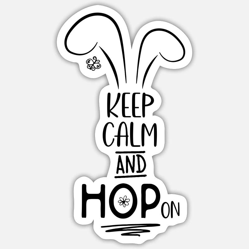 Easter - Sticker size S (10 x 10 cm) - white matte