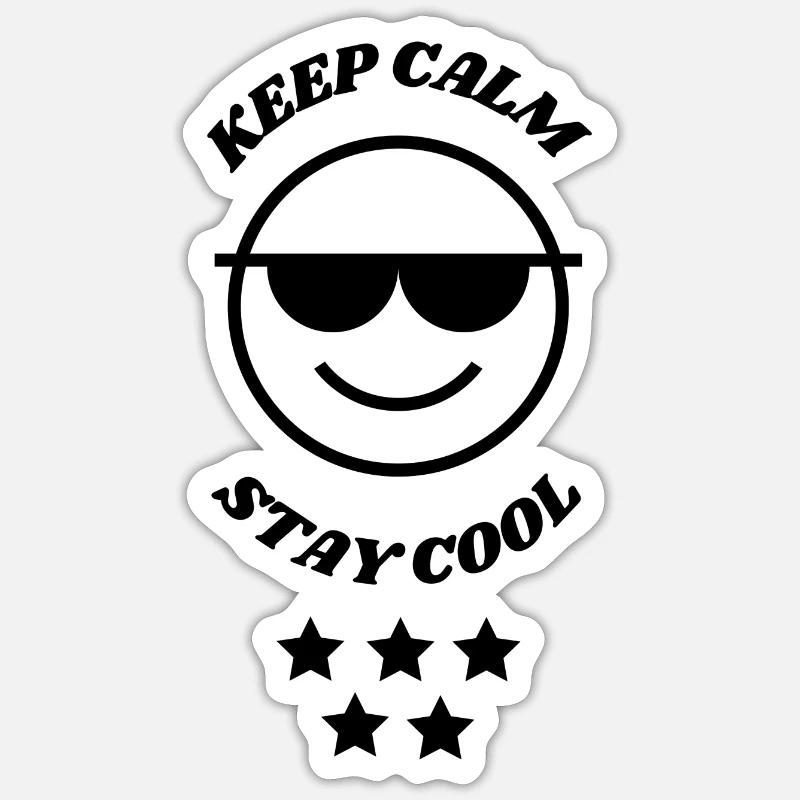 Keep calm - Sticker size S (10 x 10 cm) - white matte