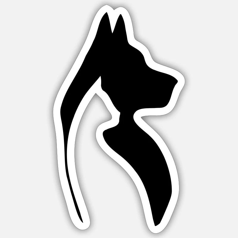 Pets - Sticker size S (10 x 10 cm) - white matte