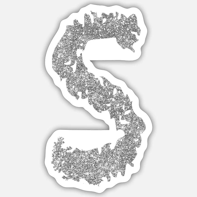 Buchstabe S Geschenk Name Sticker Größe S (10 x 10 cm)