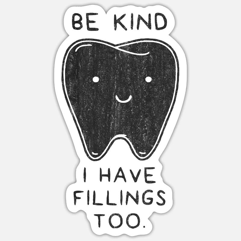 Tooth, Dentist, Toothpaste, Teeth, Tooth Hygienist Sticker size S (10 x 10 cm)