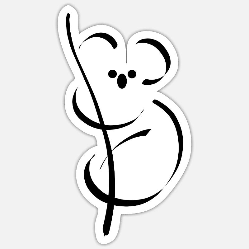 koala - Sticker size S (10 x 10 cm) - white matte