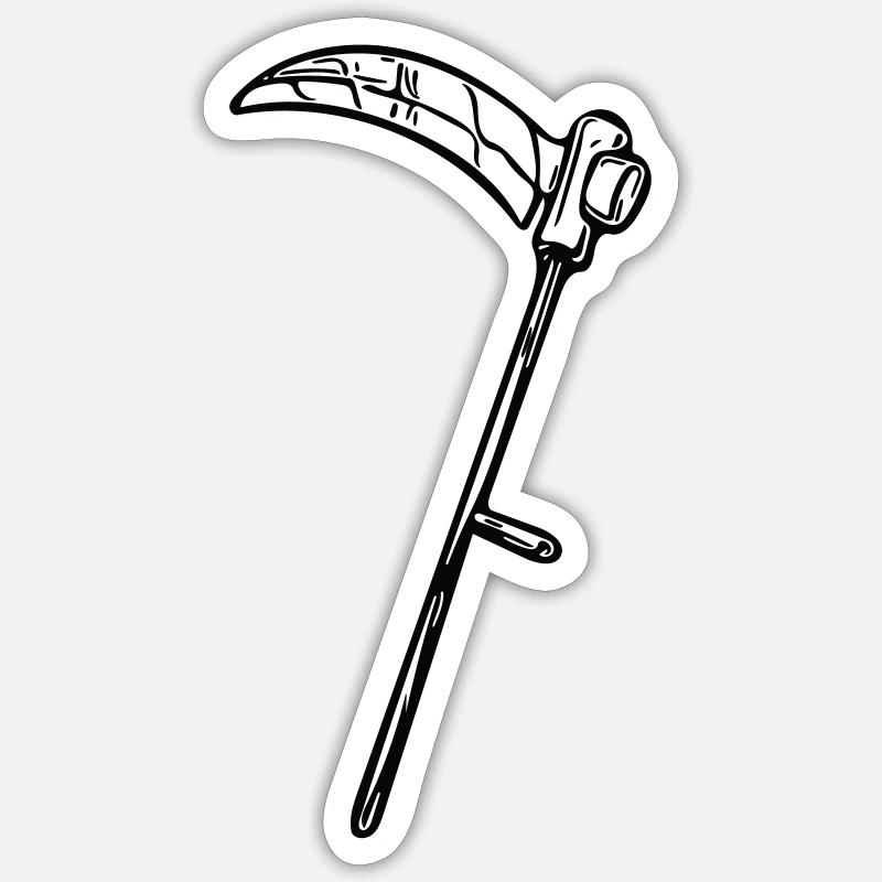 Senses aiguës Vector - Sticker taille S (10 x 10 cm) - blanc mat