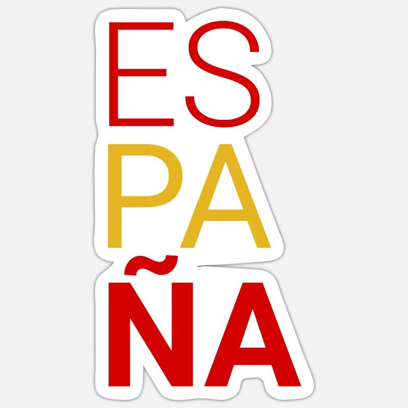Spanien - Sticker Größe S (10 x 10 cm) - Mattweiß