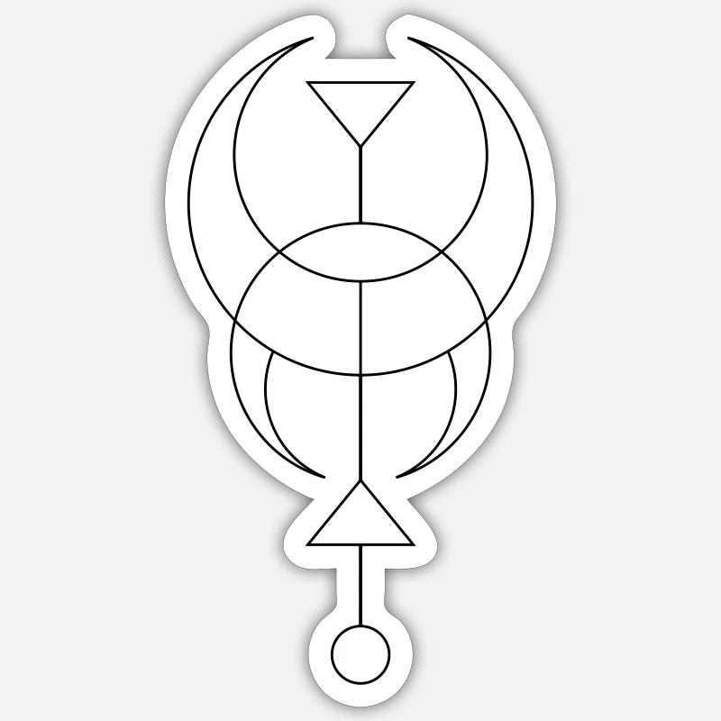 Moon - Moon Sticker size S (10 x 10 cm)