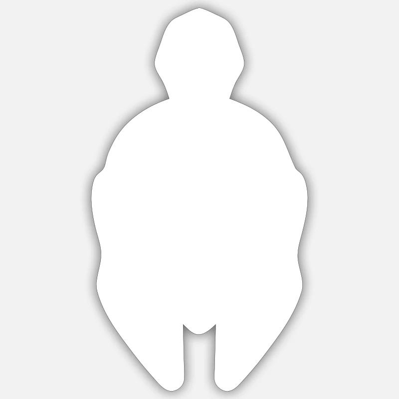 Casque Spartan - Sticker taille S (10 x 10 cm) - blanc mat